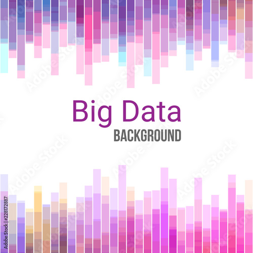 Big Data charts. Colorful abstract geometric business background © Slanapotam