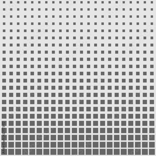 Square halftone pattern vector. Monochrome geometric abstract background.