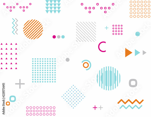 Hipster abstract pattern. Geometric forms, line, shapes background.