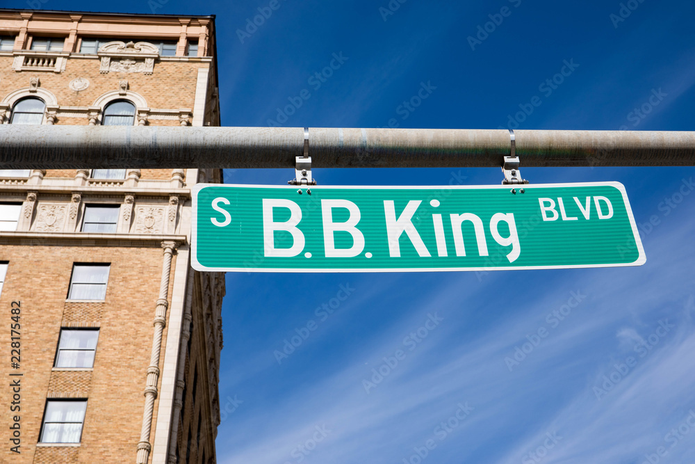 Fototapeta premium B. B. King Boulevard, Memphis, Tennessee