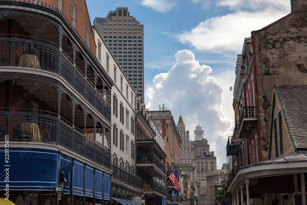 The beautful French Quarter in New Orleans, Louisiana