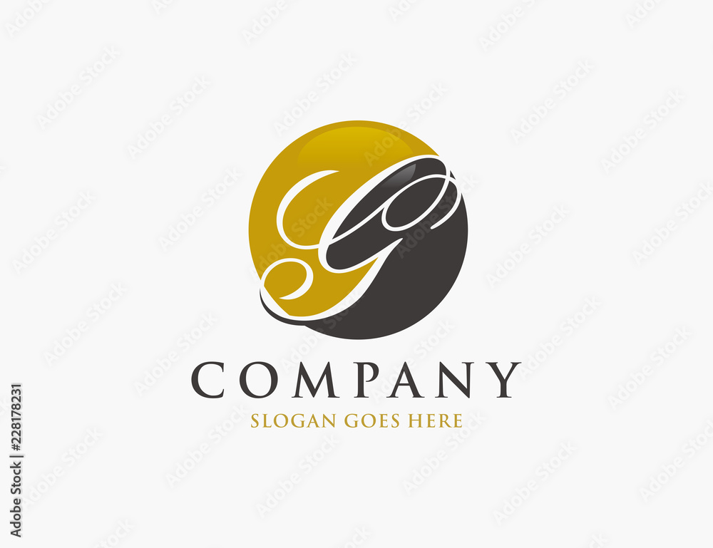 Letter G initial logo template Letter G initial logo template