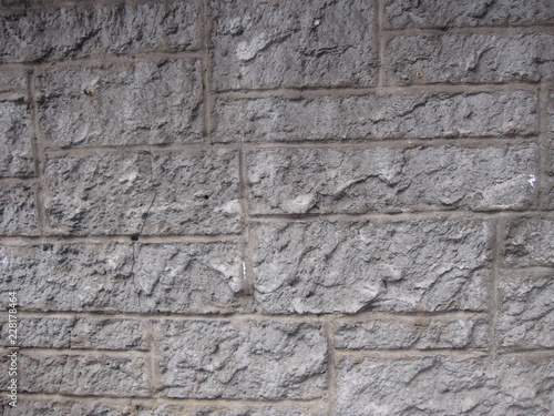 Naturstein Mauer grau
