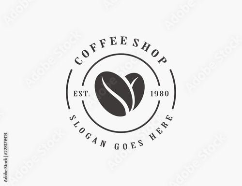 Coffee, coffee shop logo template
