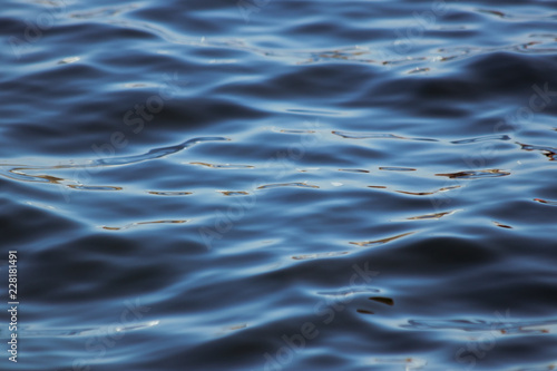 Water surface with little waves