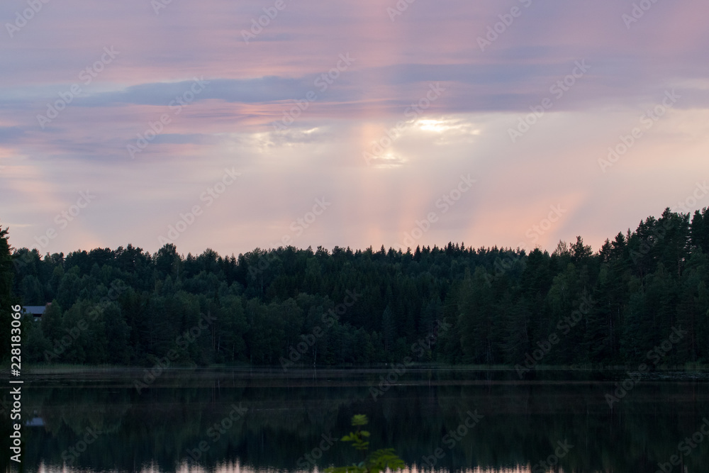 Obraz premium Last sun rays