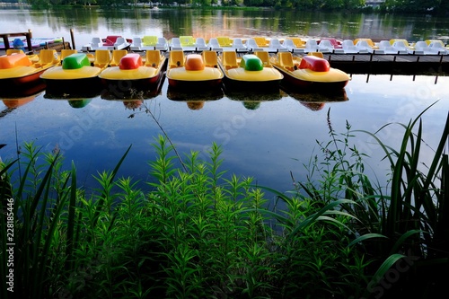 Tretboote am Dutzendteich Nürnberg