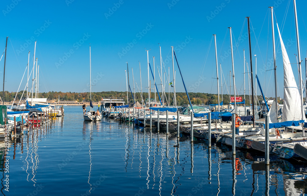 Obraz premium Bootsfahrt am grossen Wannsee