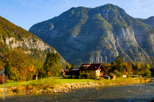 Obertraun city, Austria