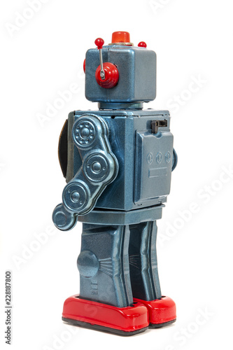 Vintage tin robot toy photo