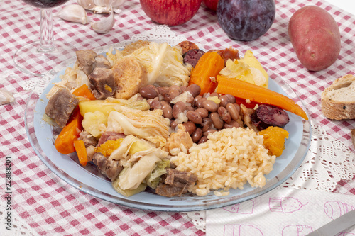Traditional cozido portuguese stew photo
