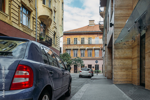  A car in old town in Europe  © Mykola