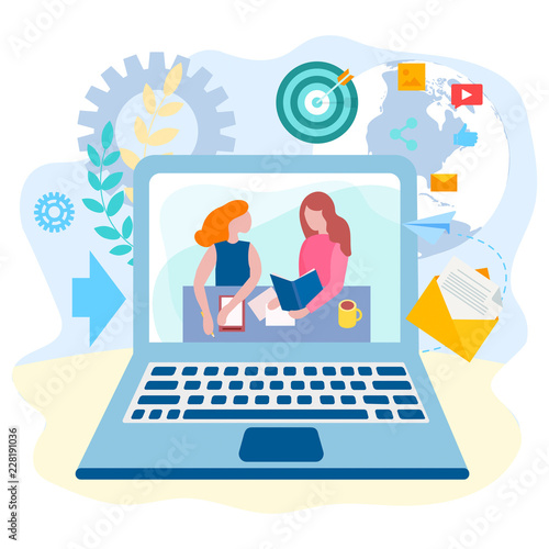 Online education, training using modern Internet technologies, computer technologies, social media resources and education.