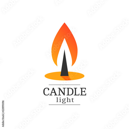 Candle light logo