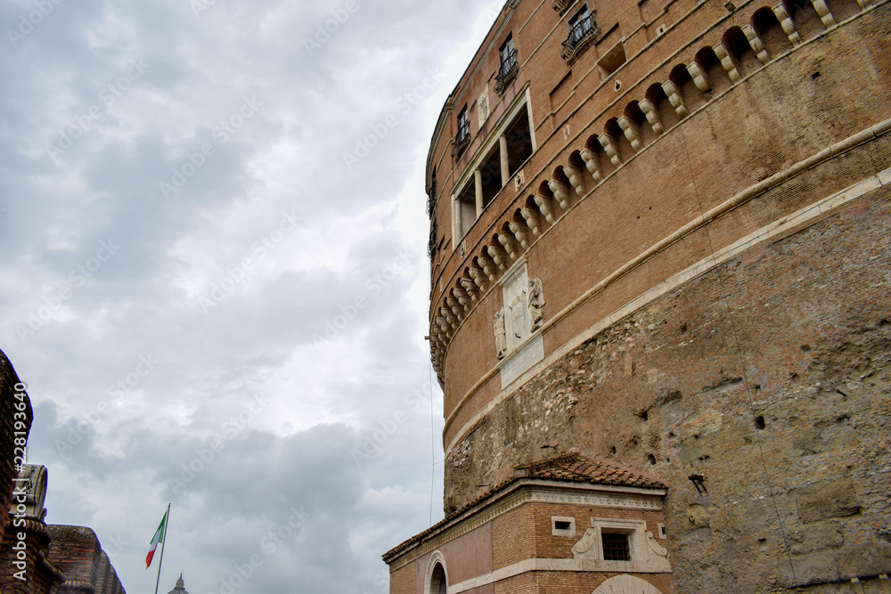 Outside overview of Sant'Angelo Castle Italy