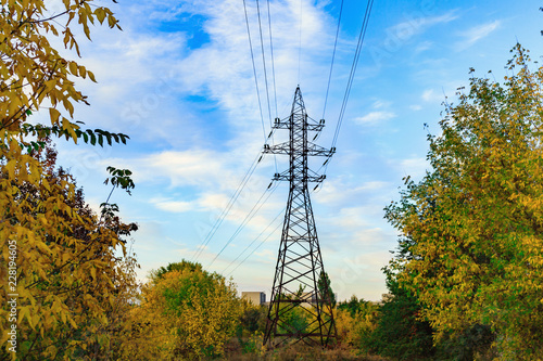 Parts of high voltage electricity pylons and transmission power