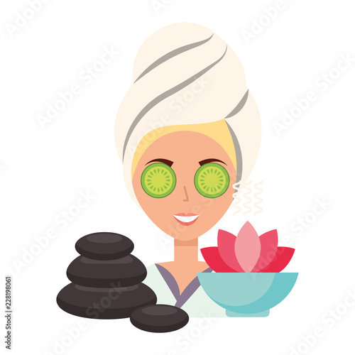 woman skin care spa