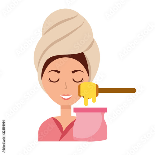 woman skin care spa