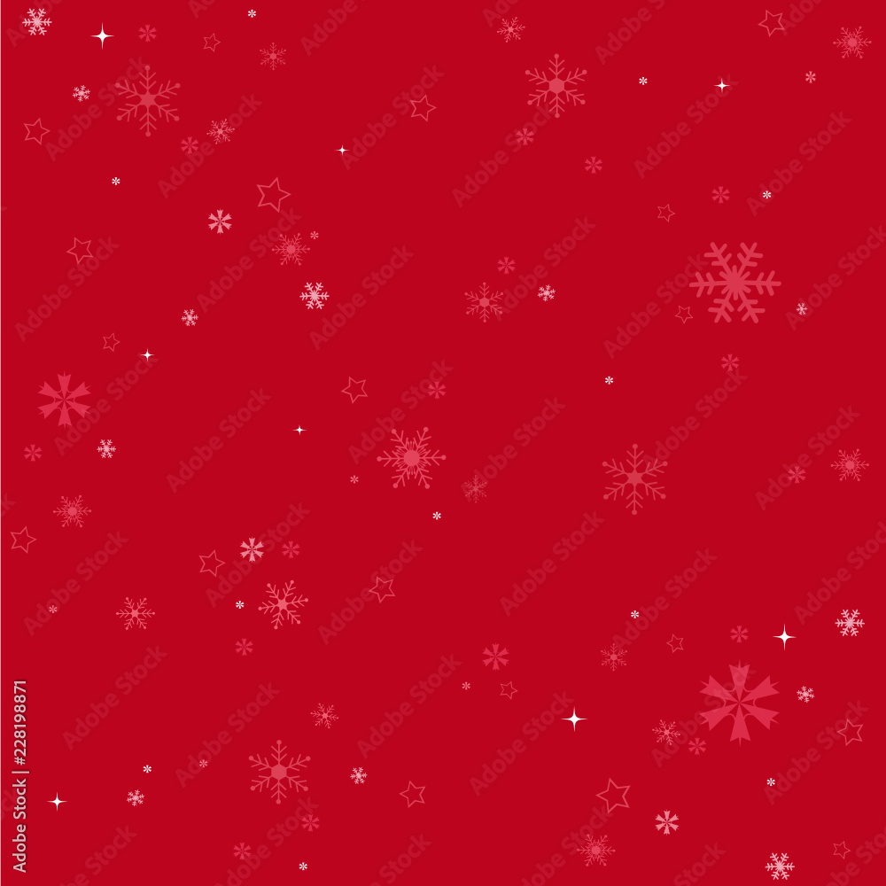 Winter snowflakes red background Winter snowflakes red background