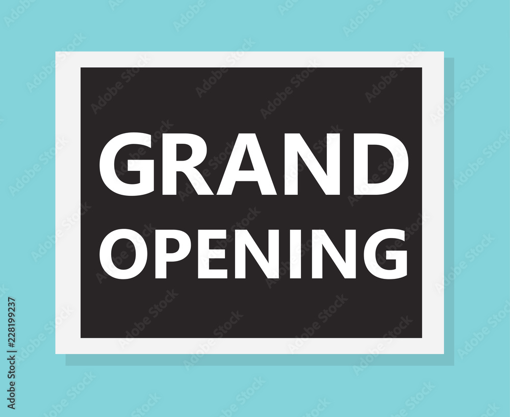 grand opening concept- vector illustration grand opening concept- vector illustration