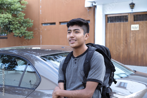 Portrait of teenage boy