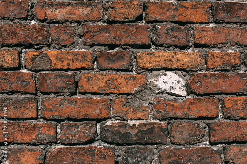 Fototapeta premium Red brick wall texture
