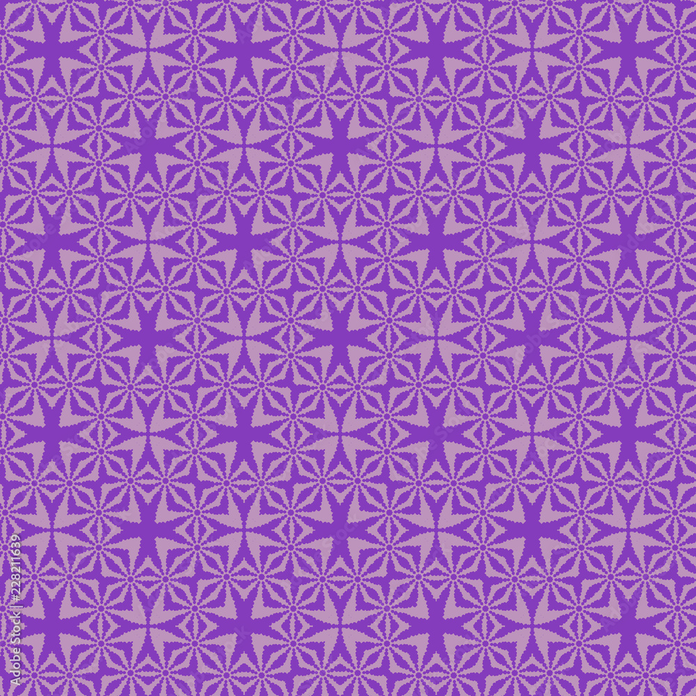 elegant violet and lilac geometric repeating pattern of cool stars and symmetrical ornamental shapes for backgrounds, backdrops, wallpapers, textiles , fabric and classic surface designs. swatch at Ai elegant violet and lilac geometric repeating pattern of cool stars and symmetrical ornamental shapes for backgrounds, backdrops, wallpapers, textiles , fabric and classic surface designs. swatch at Ai