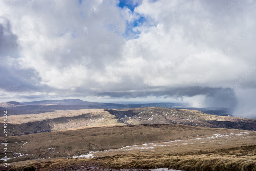 Incoming Rainstorm in the Brecon Beacons