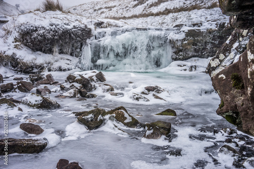 Frozen Waterfall Brecon Beacons