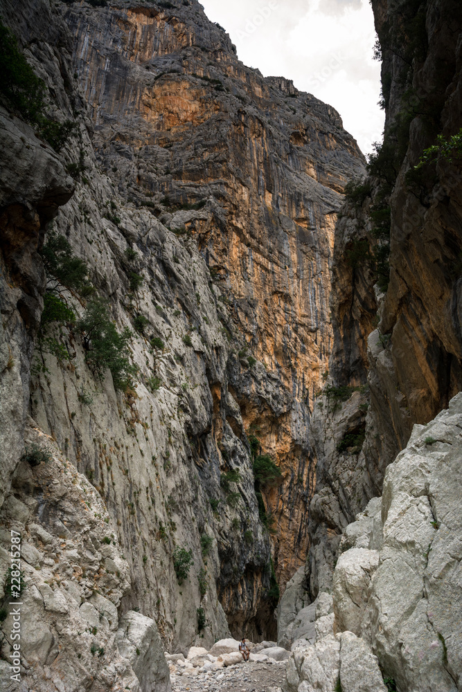 Gola Su Gorropu canyon, Sardinia, Italy - most important natural site in Sardinia.