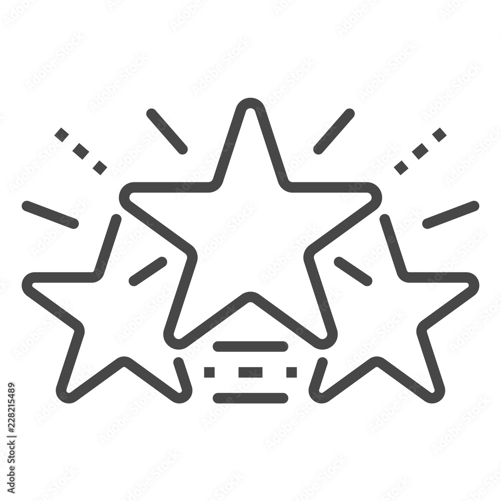 Glow stars icon. Outline glow stars vector icon for web design isolated on white background Glow stars icon. Outline glow stars vector icon for web design isolated on white background