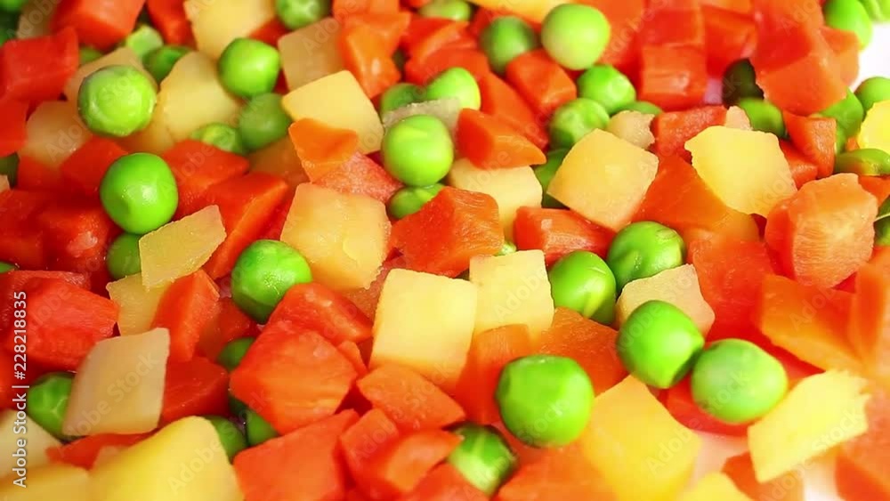 Stewed jugged vegetables carrot,potato,peas. Stewed jugged vegetables carrot,potato,peas.