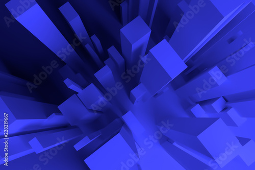 3D rendering. Background abstract colorful lighting, pillar block or shapre for design, graphic resource.