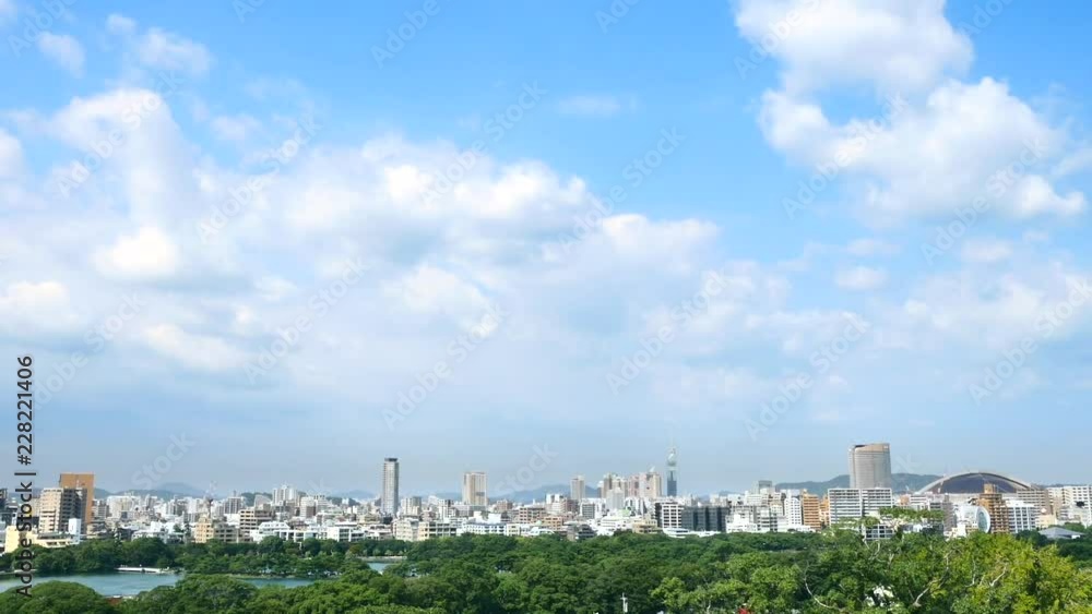 都市風景　福岡市　ノーマルスピード