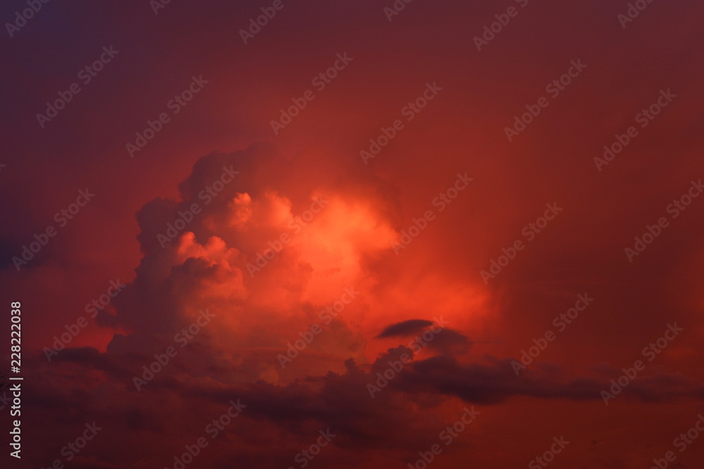 Fototapeta premium Morning sky with the clouds. 