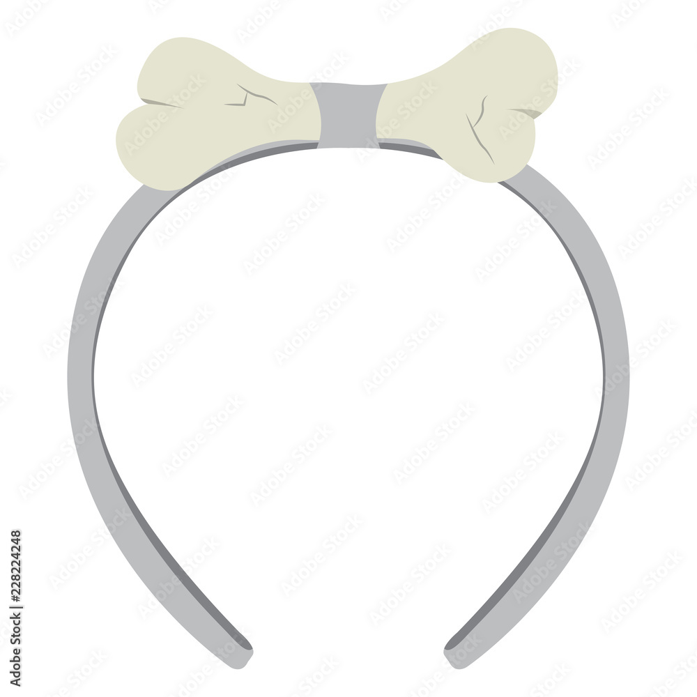 Fototapeta premium Isolated headband icon with a bone. Vector illustration design