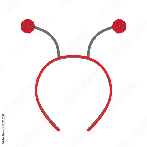 Isolated headband icon with bug antennas. Vector illustration design