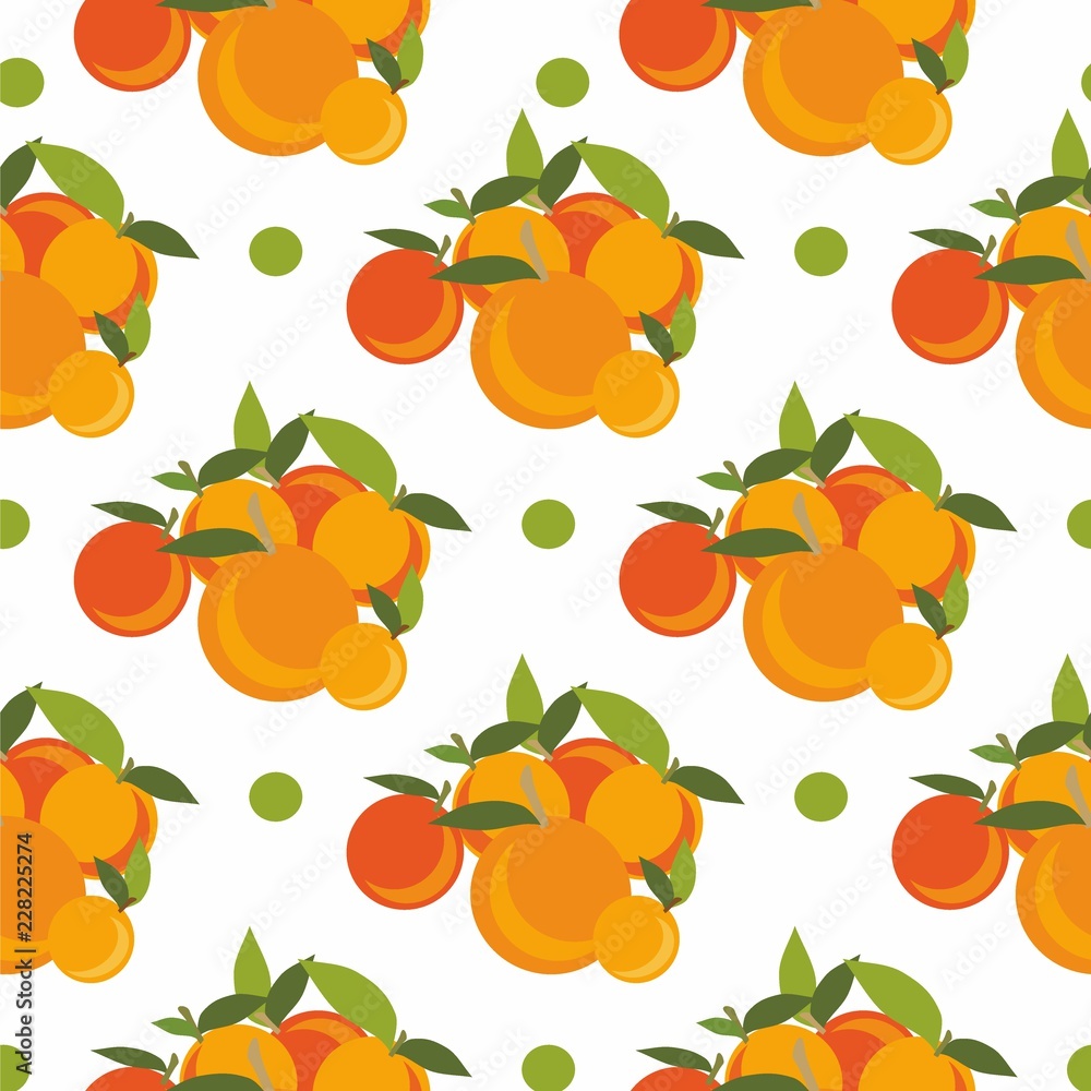 Peaches and apricots vector seamless Peaches and apricots vector seamless