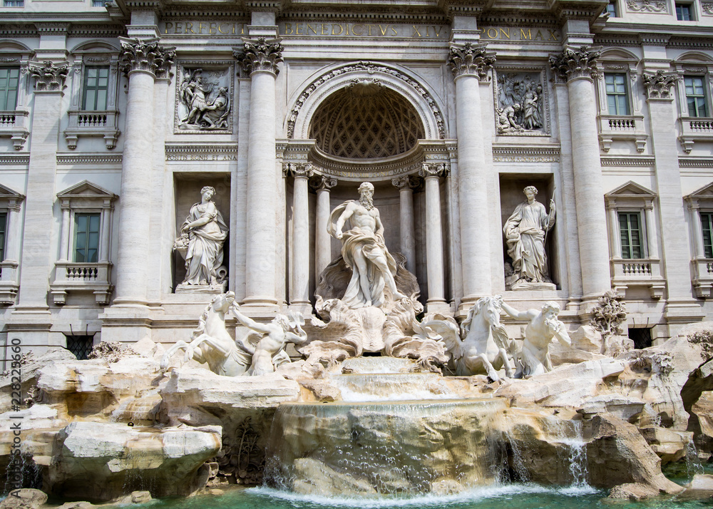 Front of Trevi Fountain