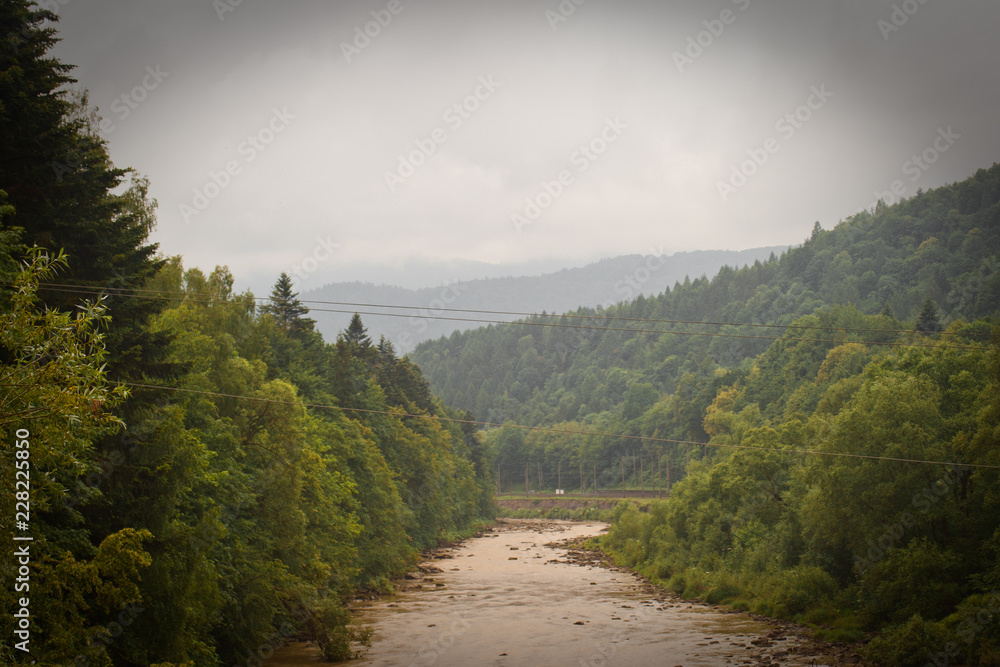 Fototapeta premium mountain river in the mountains