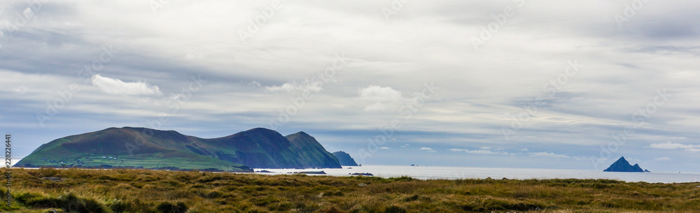 Blasket Islands along the Irish coast on the Dingle Peninsula , Kerry, Ireland