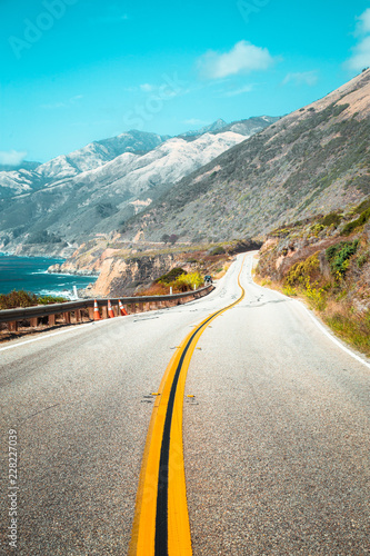 Obraz na płótnie Highway 1 at California Central Coast, USA w salonie