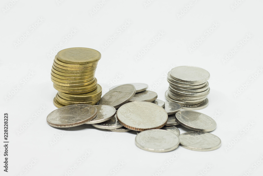 Still life.Staircase of money,Concept of financial planning and savings. Still life.Staircase of money,Concept of financial planning and savings.