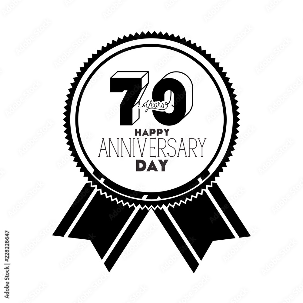 number 70 for anniversary celebration card icon number 70 for anniversary celebration card icon