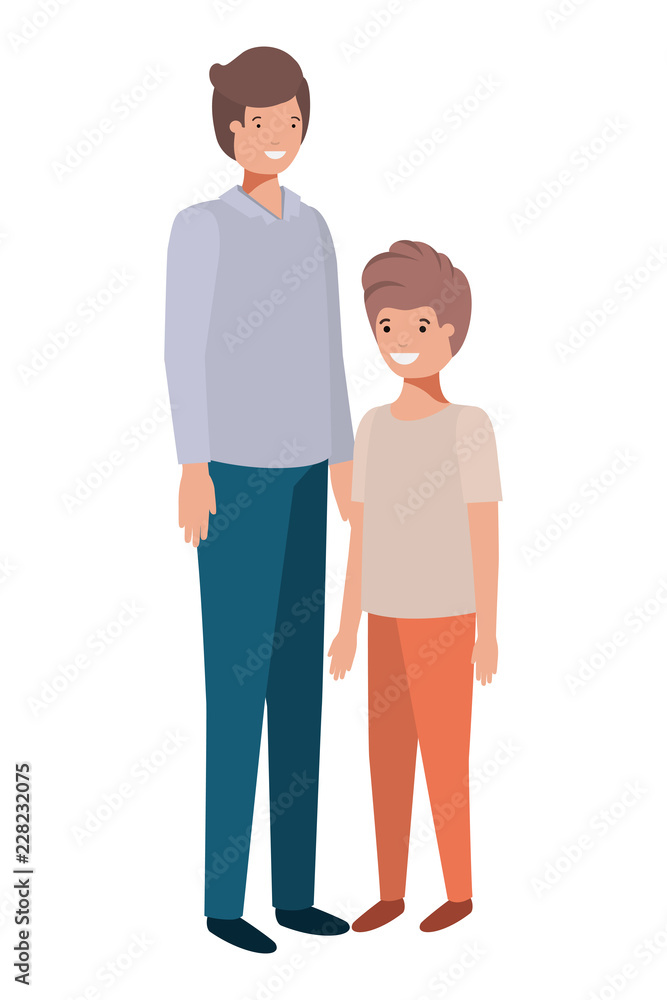 father and son avatar character father and son avatar character