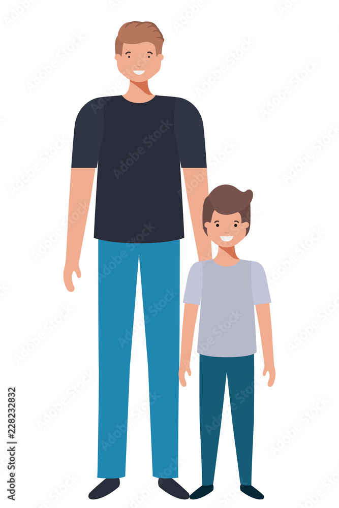 father and son avatar character father and son avatar character