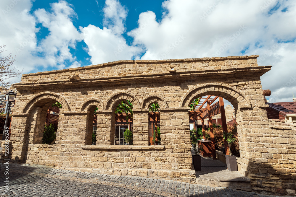 Fototapeta premium Ancient restaurant in the old town