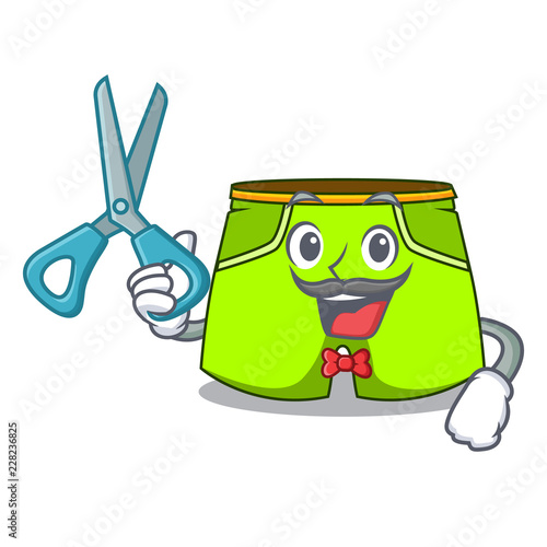 Barber character style short pant for hangout