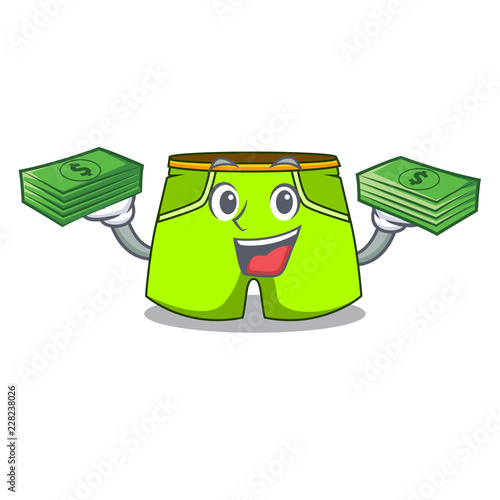 With money cartoon shorts style for the swimming