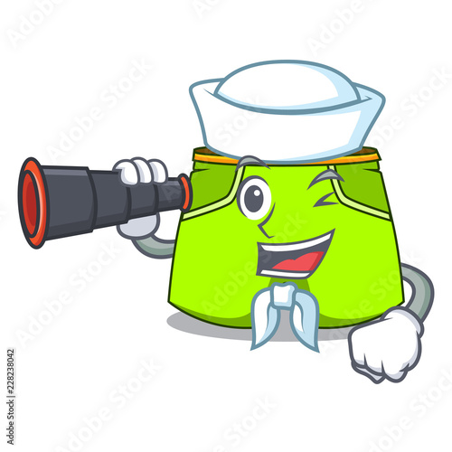 Sailor with binocular cartoon shorts style for the swimming